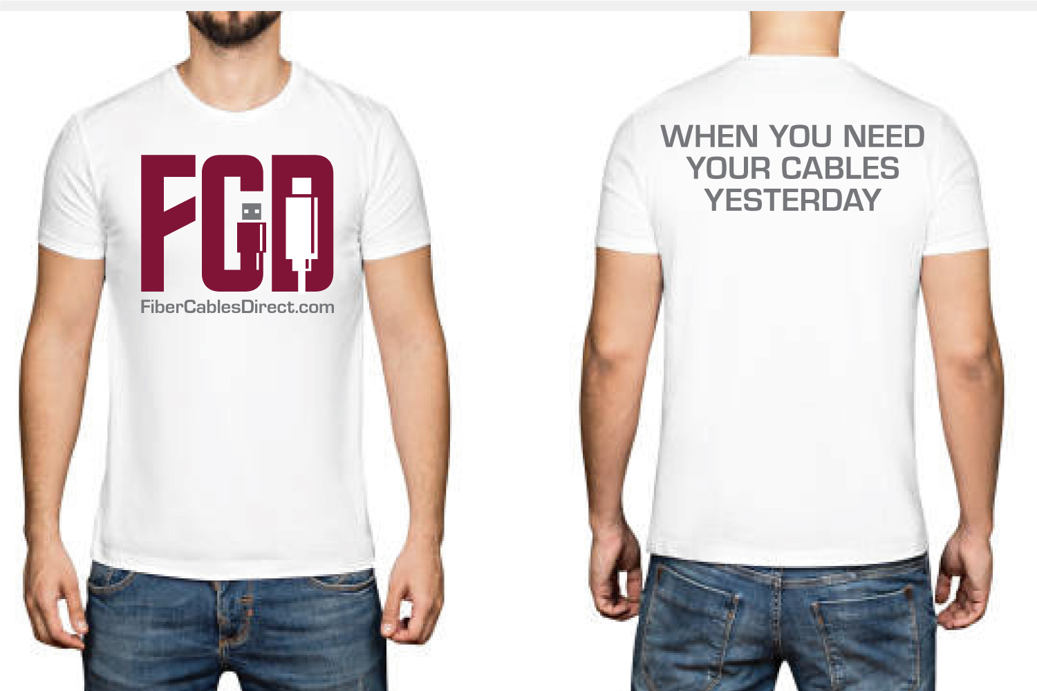 T-shirt Design by Jay Design for FiberCablesDirect.com | Design #22899734