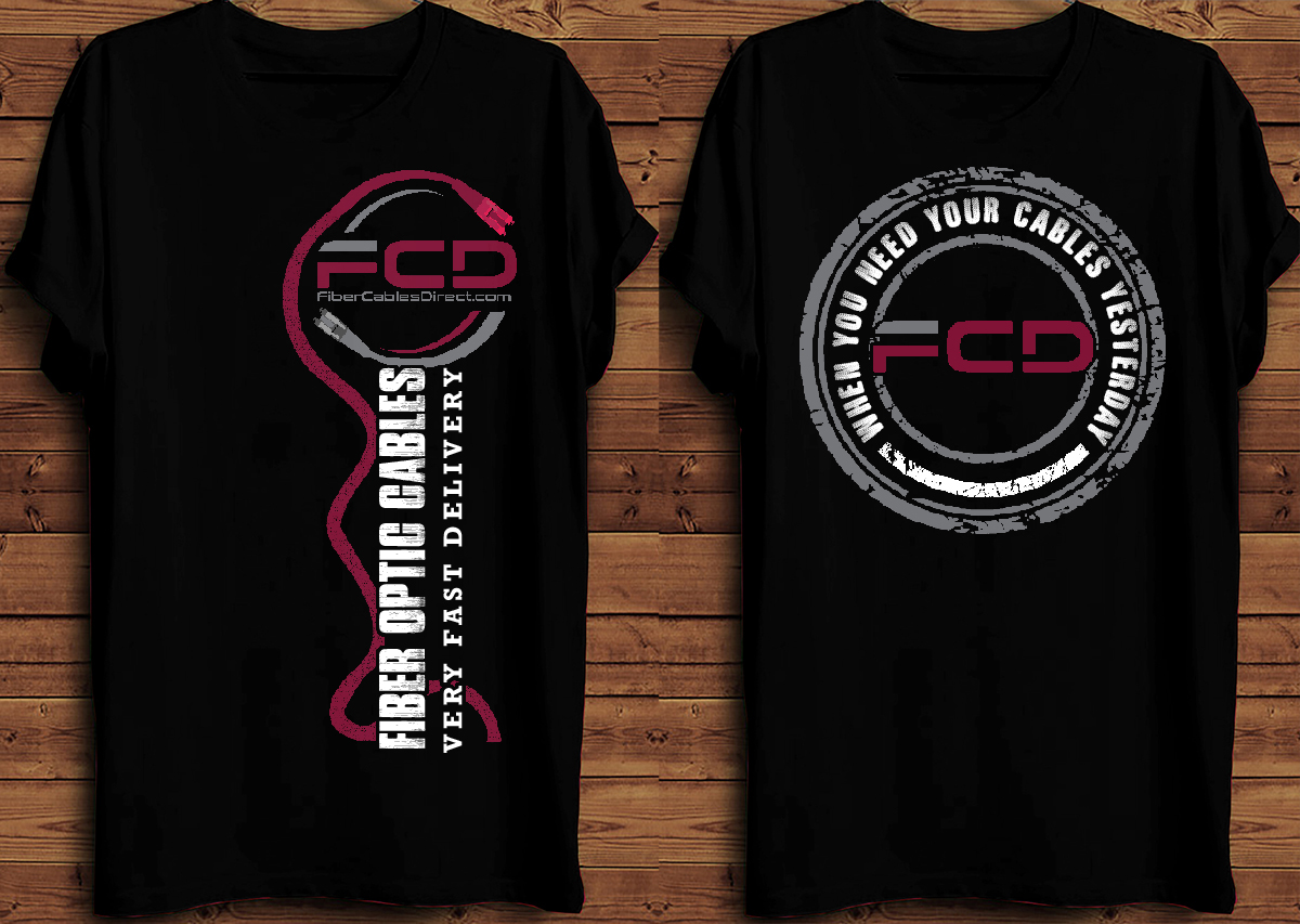 T-shirt Design by creative gravity for FiberCablesDirect.com | Design #22923275