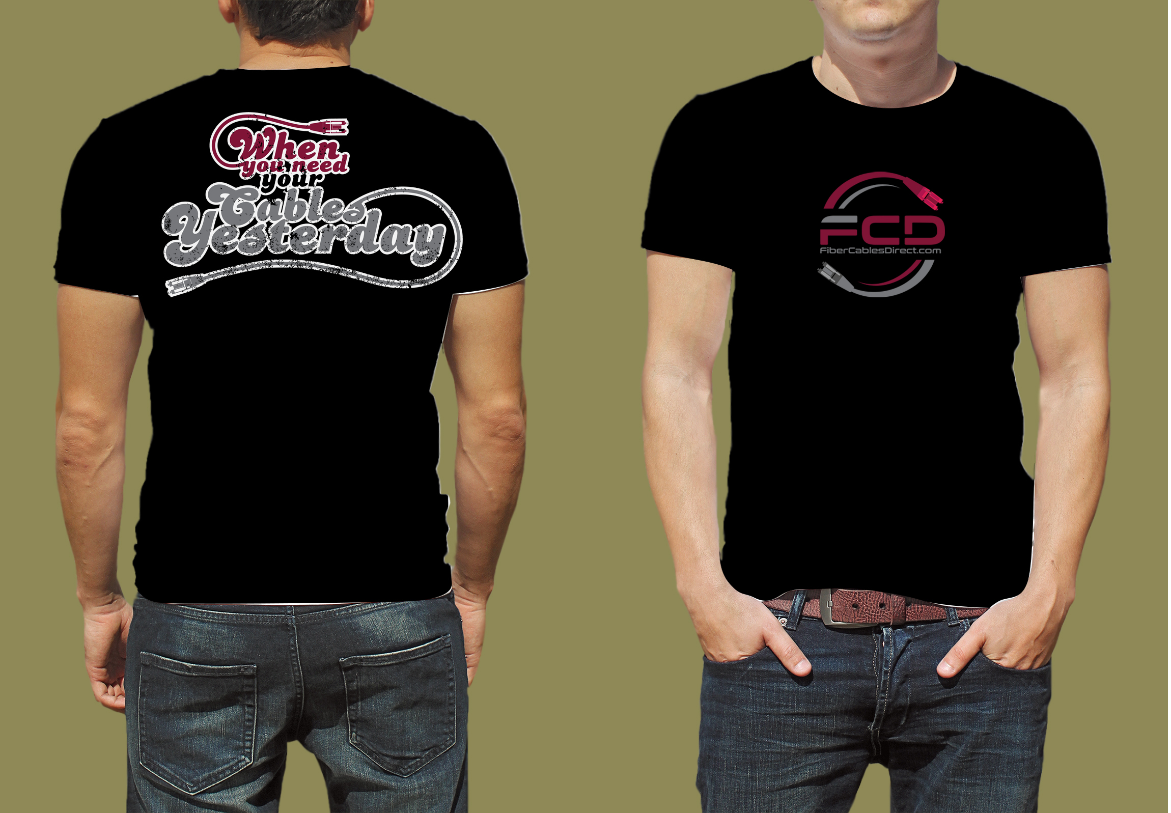 T-shirt Design by BLESS-IDN for FiberCablesDirect.com | Design #22942183