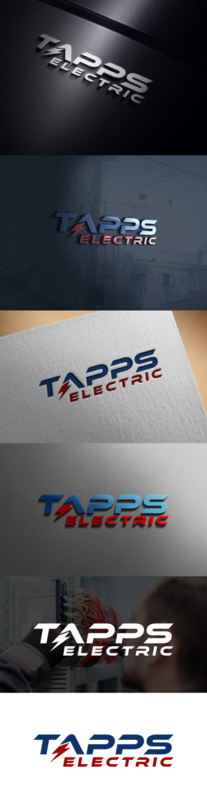 Tapps Electric  | Logo Design by JAHID BIN JAFAR