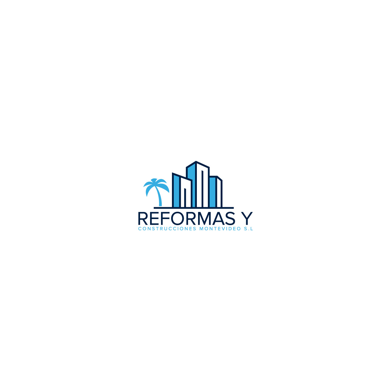 Logo Design by 4tech services for Reformas y construcciones Montevideo s.l  | Design #22994069