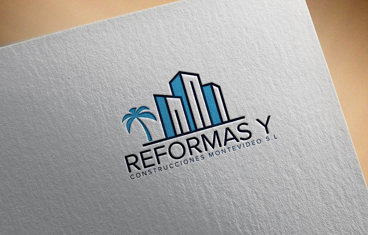 Logo Design by 4tech services for Reformas y construcciones Montevideo s.l  | Design #22994071