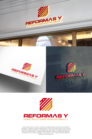 (Main Name: "Montevideo S.L ") (Tagline: "Reformas y Construcciones") | Logo Design by untung bertubi-tubi
