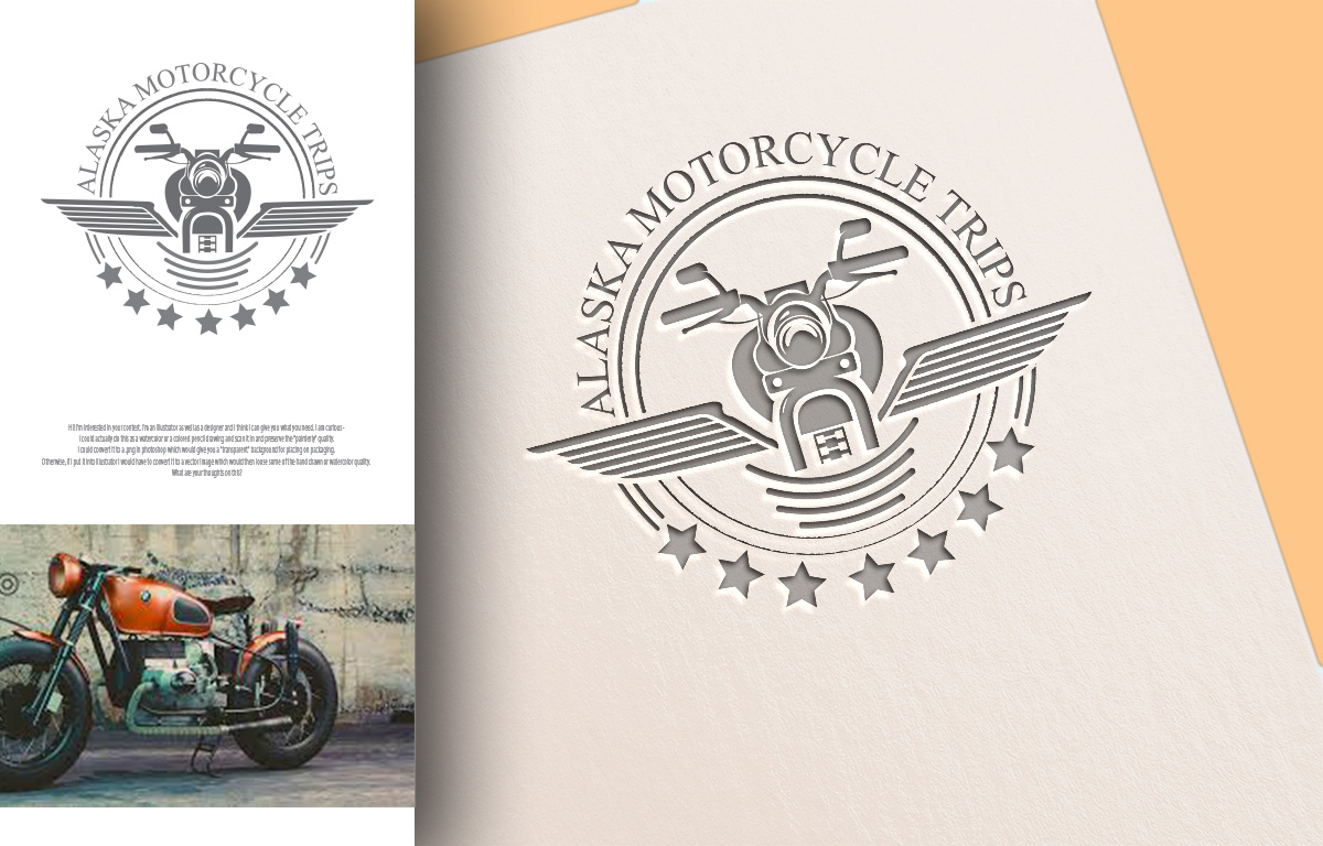Logo Design by Wonderful design for ALASKA MOTORCYCLE TRIPS | Design #22909097