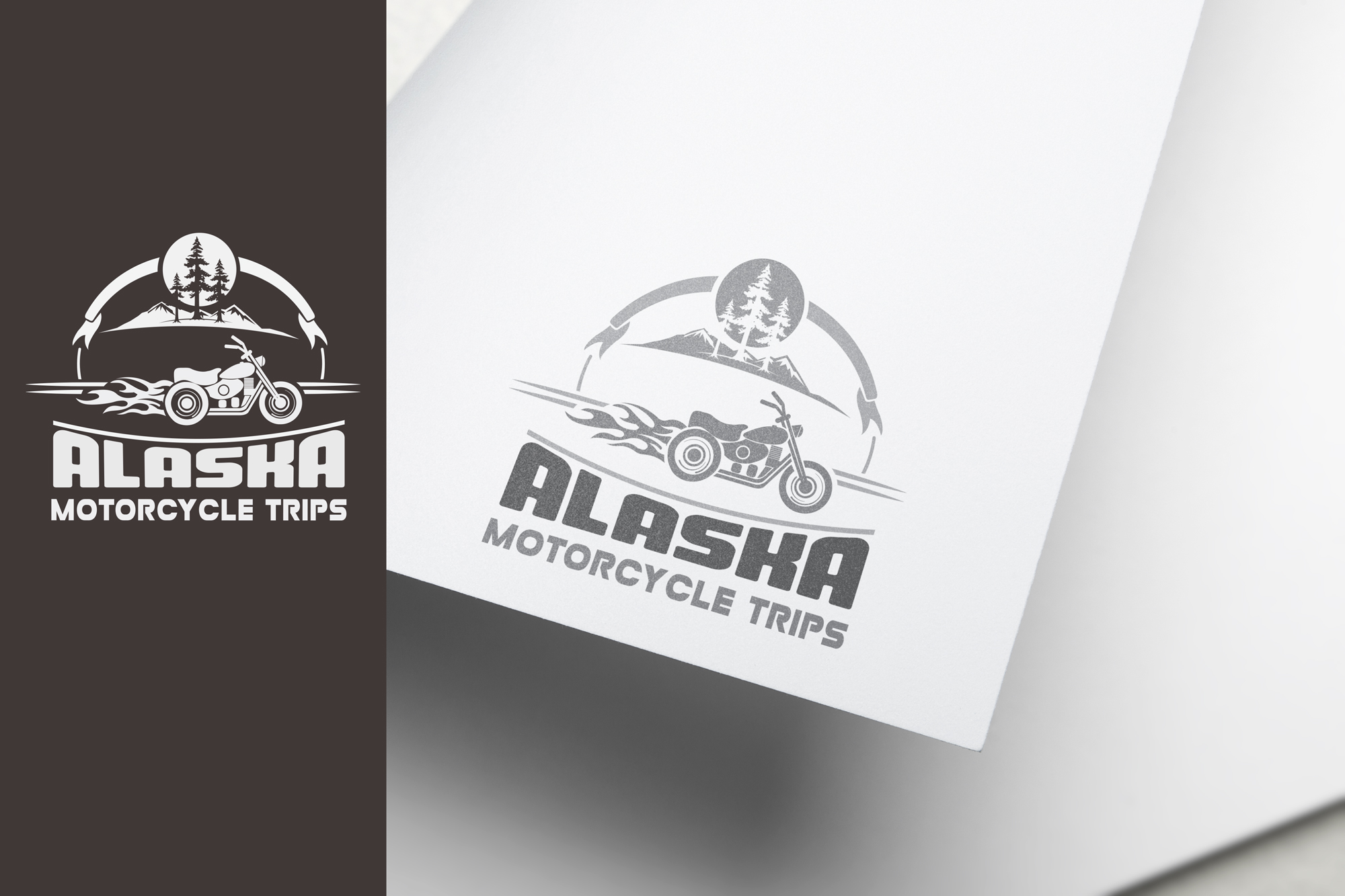 Diseño de Logo por Wonderful design para ALASKA MOTORCYCLE TRIPS | Diseño #22915979