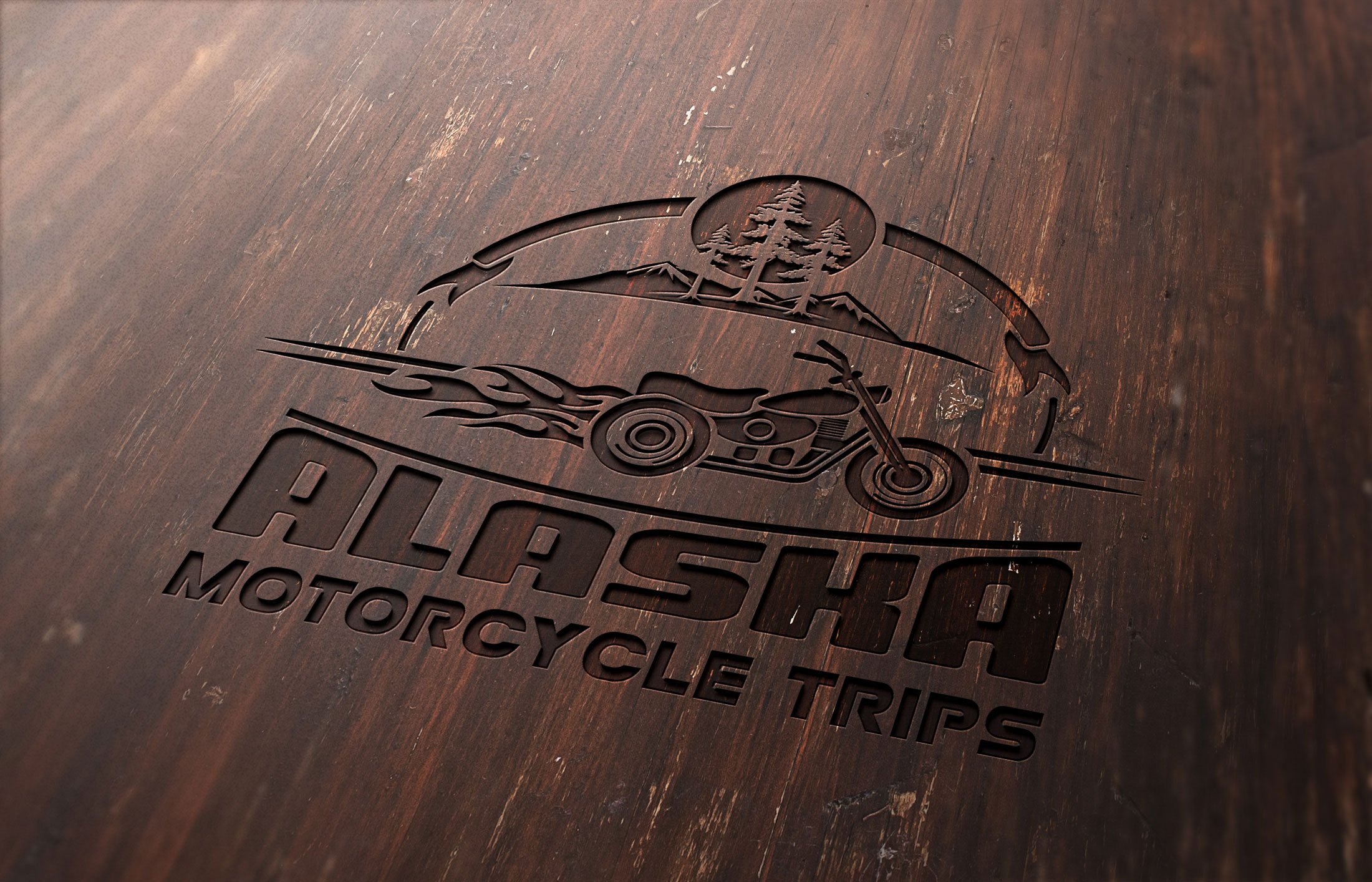 Diseño de Logo por Wonderful design para ALASKA MOTORCYCLE TRIPS | Diseño #22915980