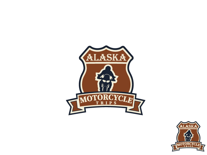 Logo Design by creative ismat for ALASKA MOTORCYCLE TRIPS | Design #22950115