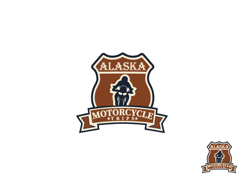 Logo Design by creative ismat for ALASKA MOTORCYCLE TRIPS | Design #22950153