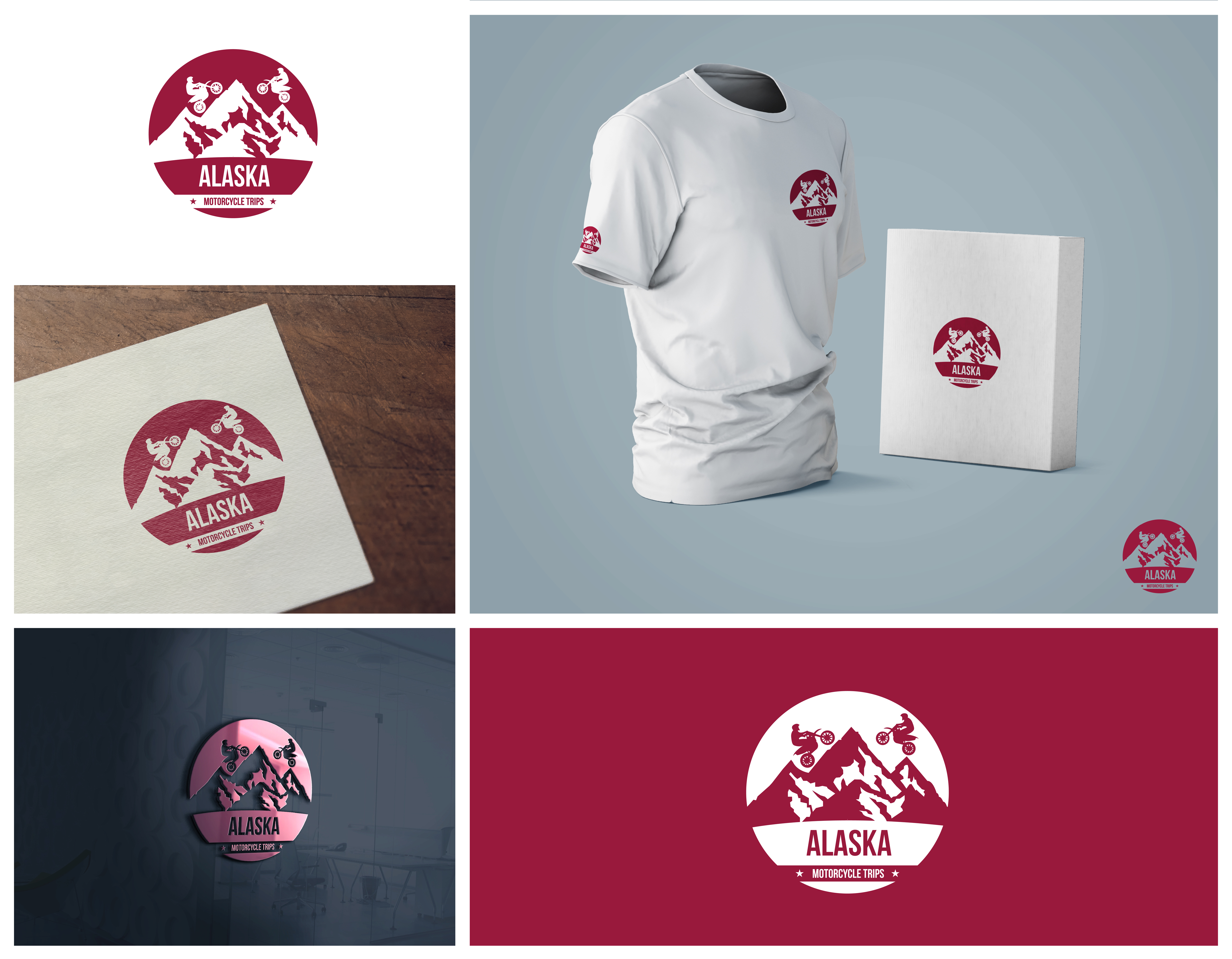Logo Design by Nishi 4 for ALASKA MOTORCYCLE TRIPS | Design #22914255