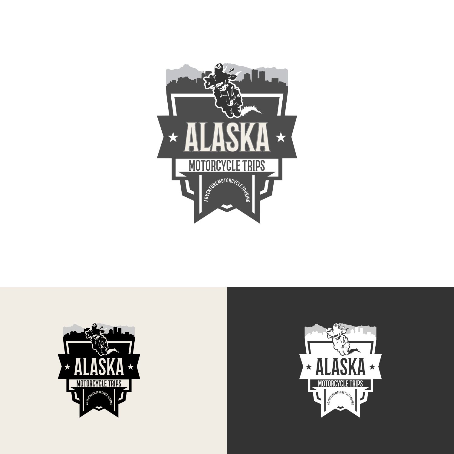 Logo Design by 2662 DESIGN for ALASKA MOTORCYCLE TRIPS | Design #22914429