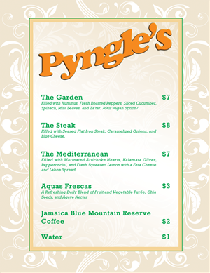 Menu Design by Rozita for this project | Design: #3019599