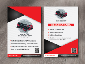 Flyer Design by alex989 for Houston Slingshot Rental | Design: #22915301
