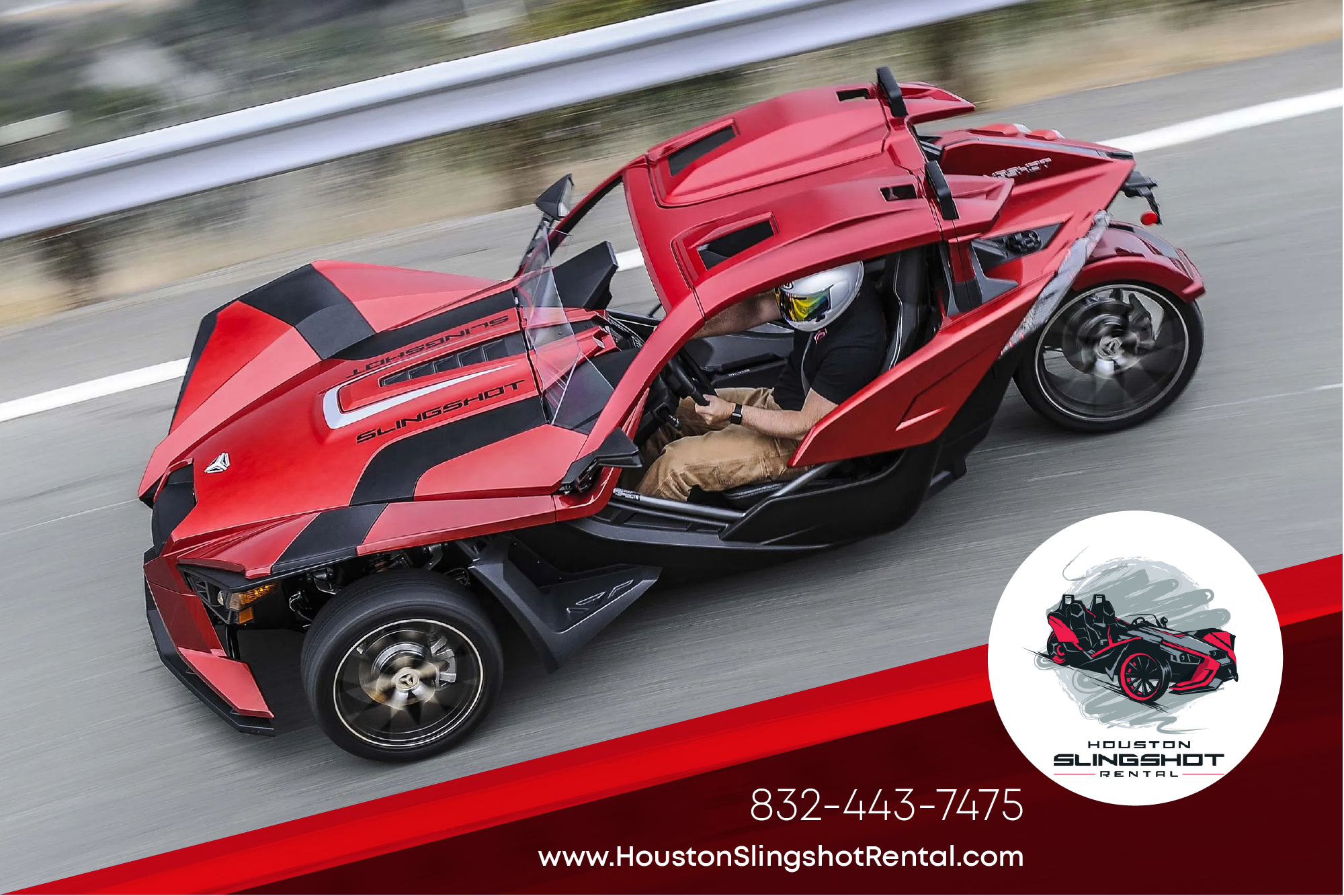 Flyer Design by Akshar Shailesh for Houston Slingshot Rental | Design #22928690