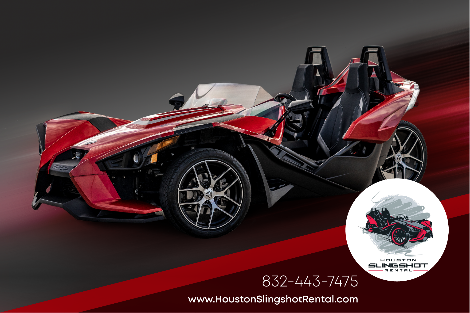 Flyer Design by Akshar Shailesh for Houston Slingshot Rental | Design #22929243