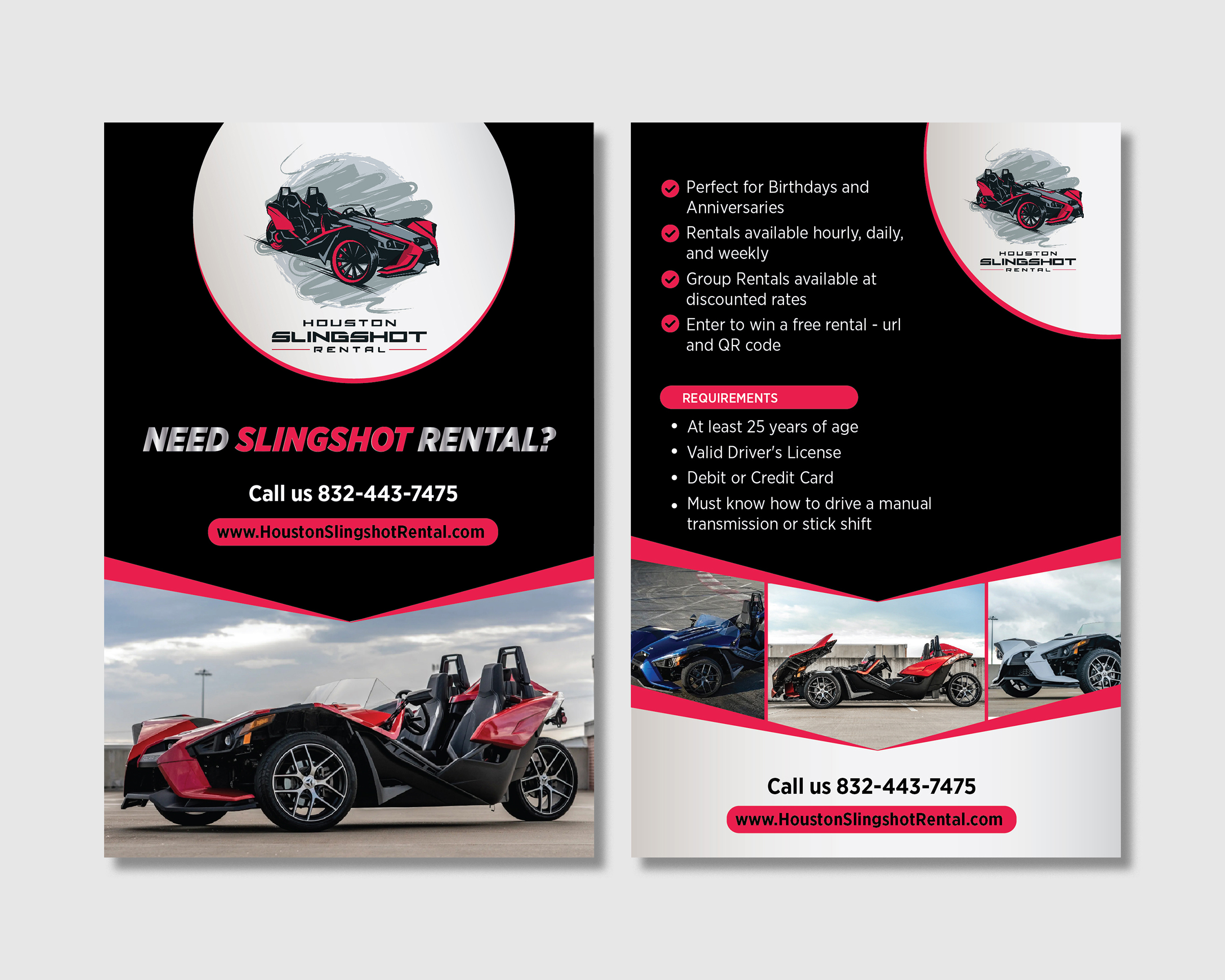Flyer-Design von D Creative für Houston Slingshot Rental | Design #22912927