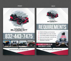 Flyer Design by SAI DESIGNS for Houston Slingshot Rental | Design #22914456