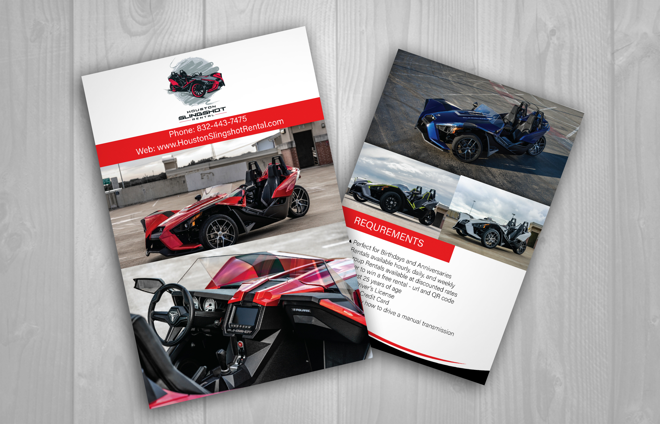 Flyer Design by DesignMe Graphics for Houston Slingshot Rental | Design #22950670