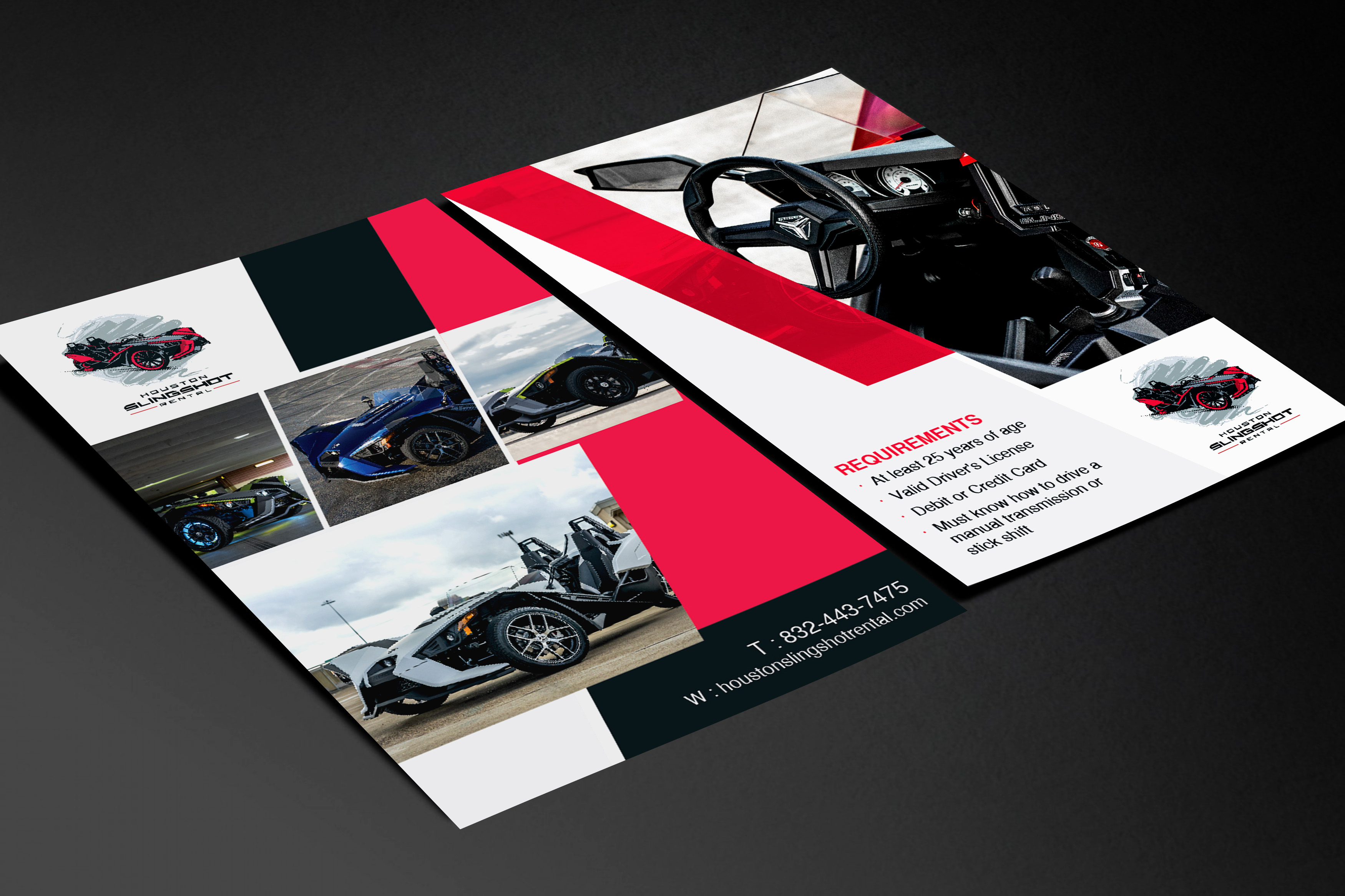 Flyer Design by D Creativez for Houston Slingshot Rental | Design #22916301