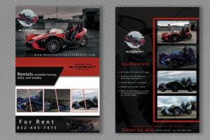 Flyer Design by MAHESH101 for Houston Slingshot Rental | Design: #22948274