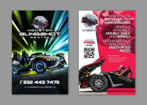 Flyer Design by Full-head for Houston Slingshot Rental | Design #22923063