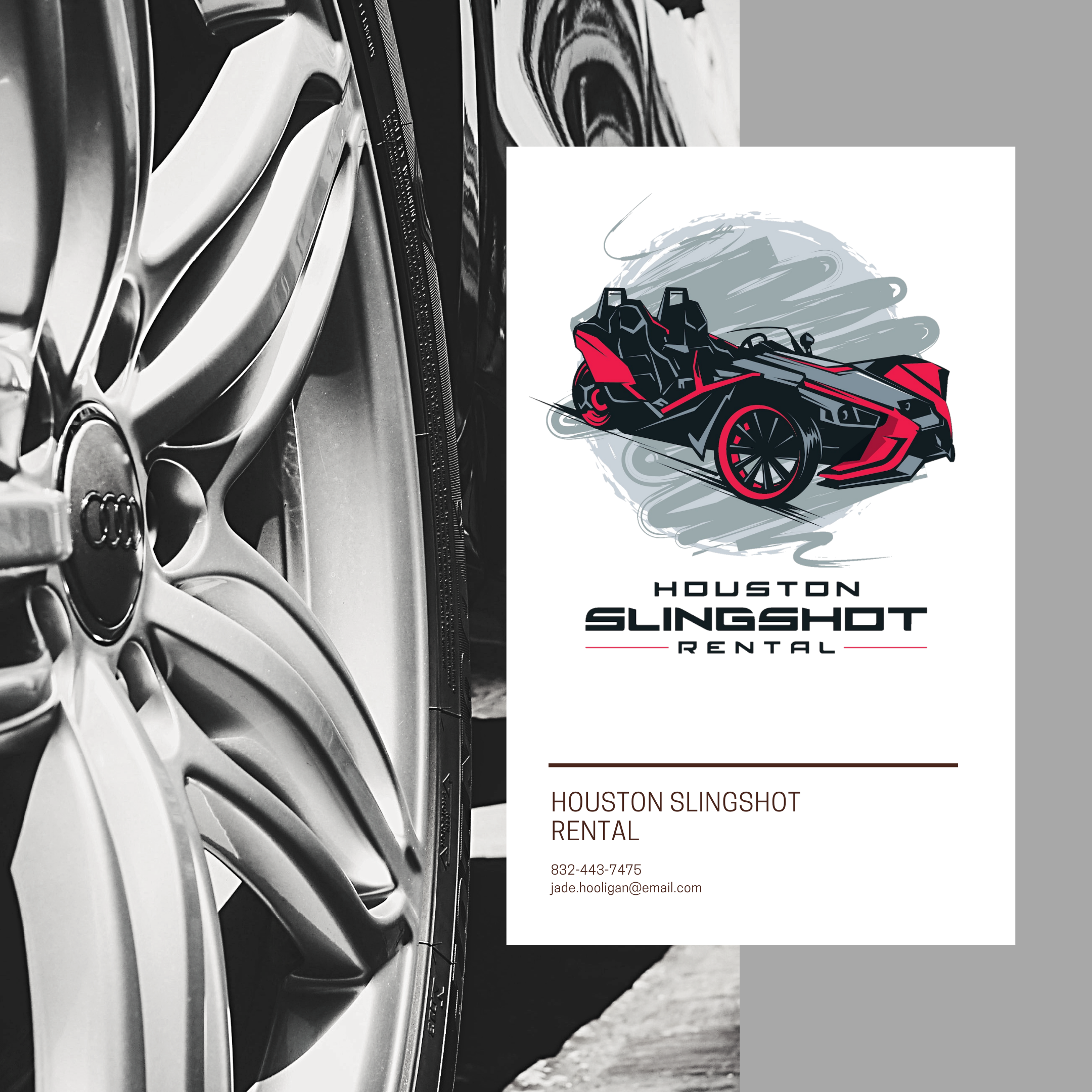 Diseño de Flyer por RAIHANA PA para Houston Slingshot Rental | Diseño #22923695