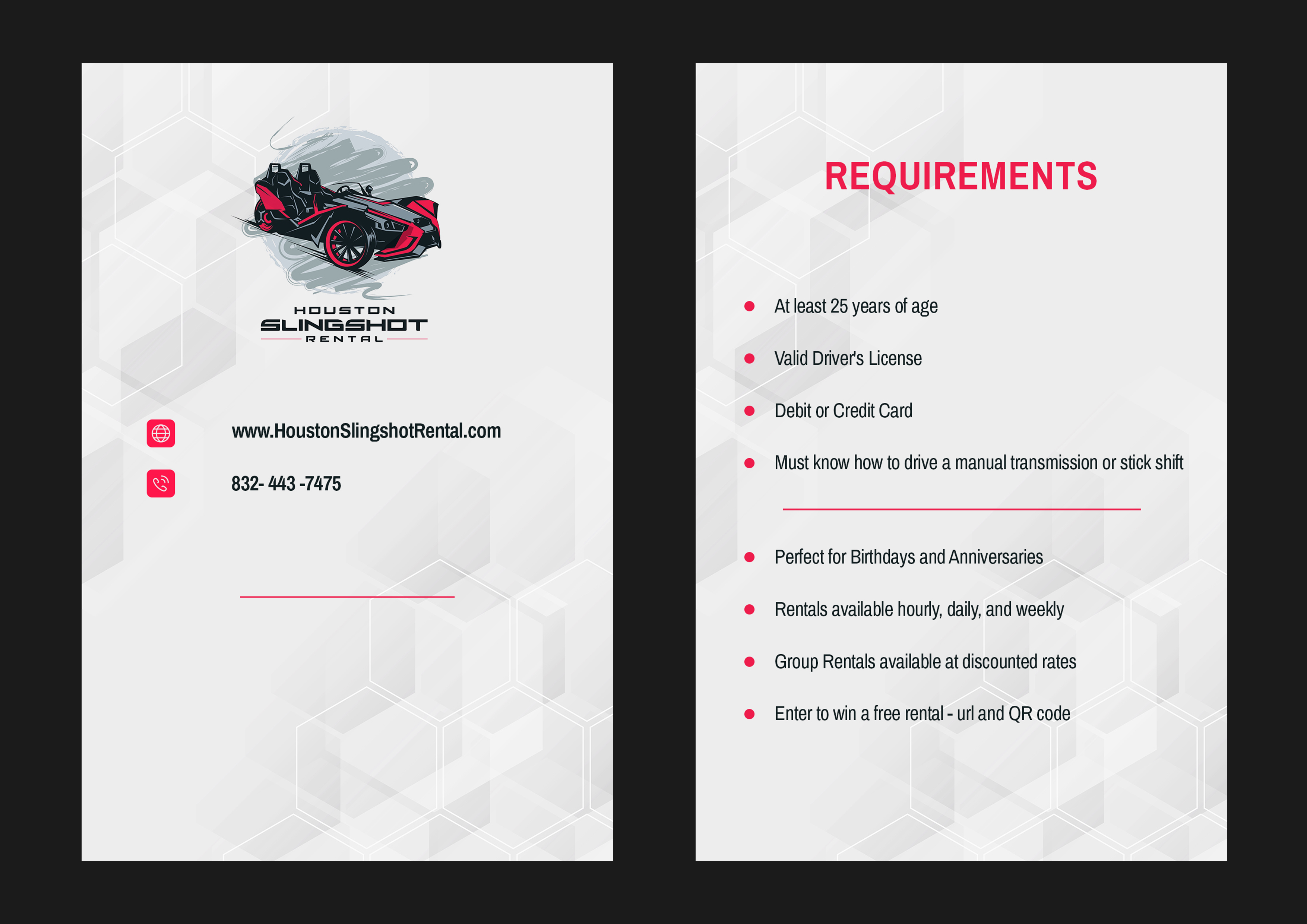 Flyer Design by fallingpixels for Houston Slingshot Rental | Design #22910515