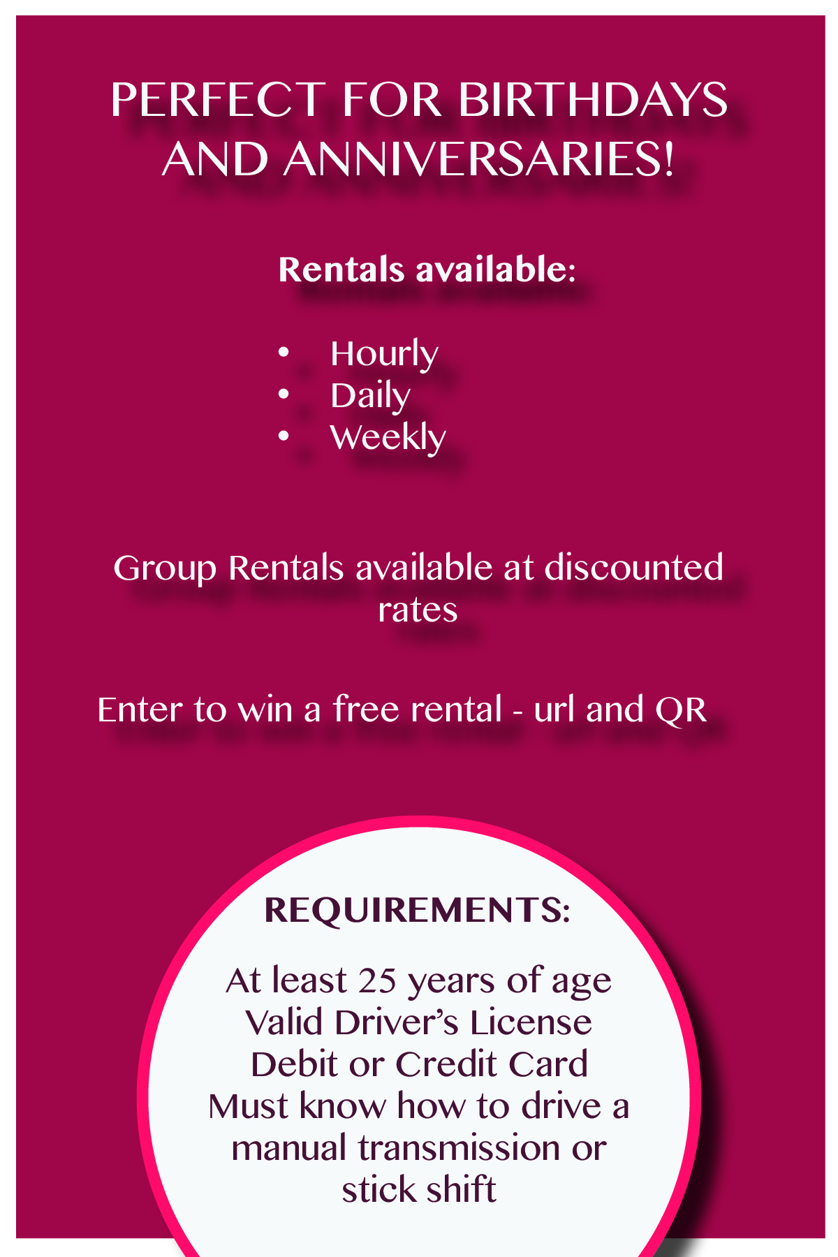 Design de Flyer par rachael.meek pour Houston Slingshot Rental | Design #22910048
