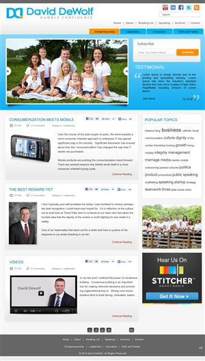 Diseño Wordpress por pb para este proyecto | Diseño: #715152