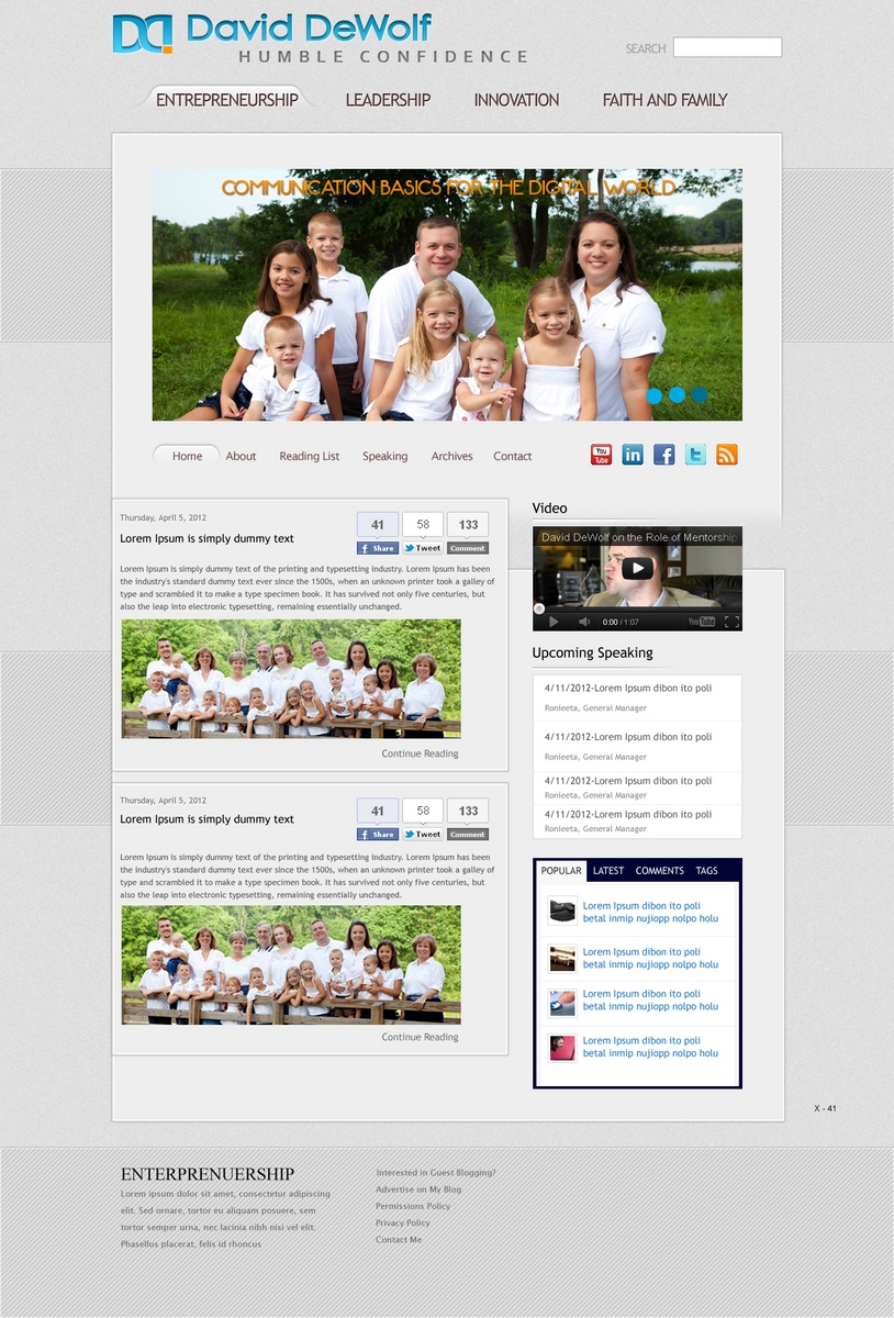 WordPress-Design von pb für dieses Projekt | Design #715634