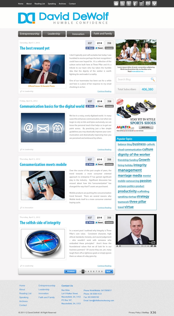 Diseño Wordpress por pb para este proyecto | Diseño #716610