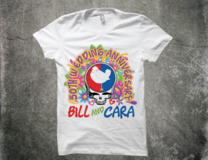 T-shirt design for parent's 50th wedding anniversary | T-Shirt-Design von Taho Design