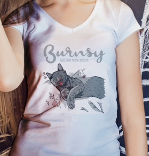 Famous Youtube Cat T shirt Burnsy | Diseño de Camiseta por dundun