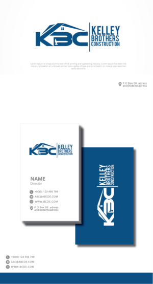 Kelley Brothers Construction | Diseño de Logo por graphicevolution