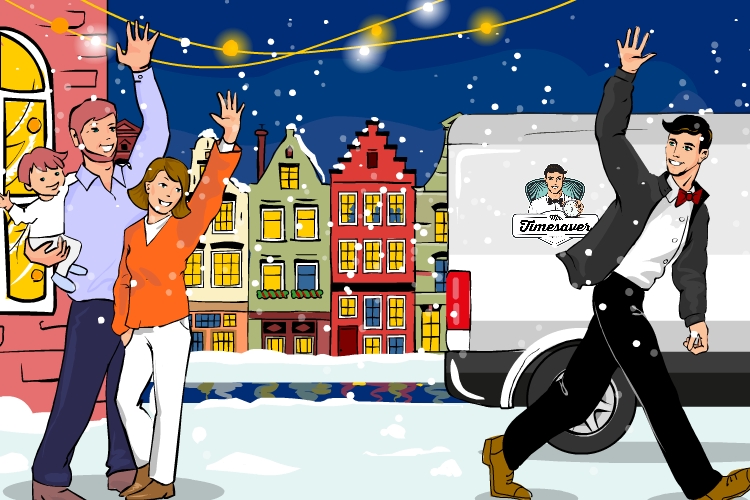 Illustration Design by julia.gnedina for Mr. Timesaver | Design #22957140