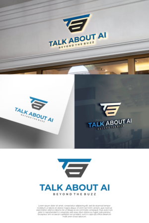Talk About AI | Logo Design by untung bertubi-tubi