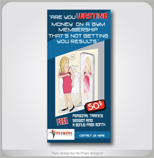 Diseño de Flyer por Hana para Miami Fitness | Diseño: #712692
