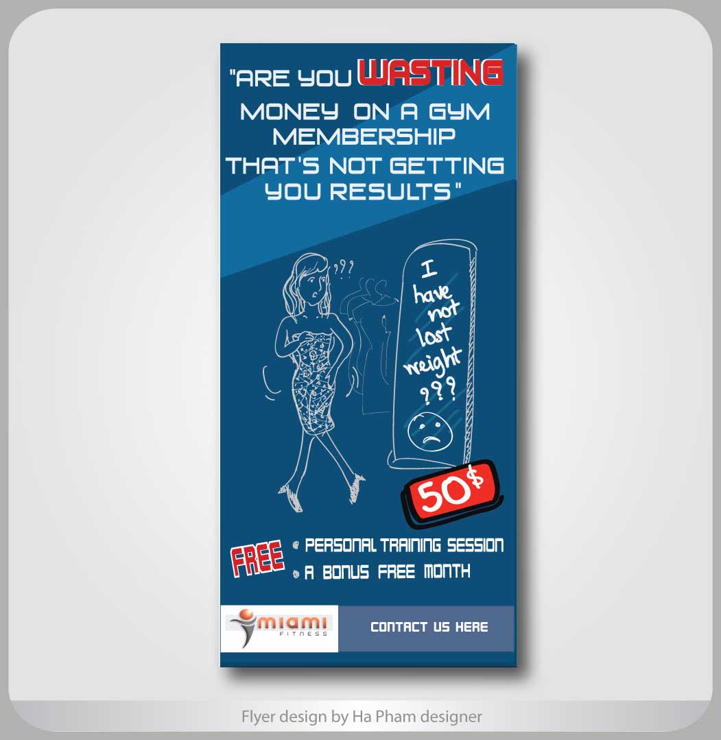 Diseño de Flyer por Hana para Miami Fitness | Diseño #712722