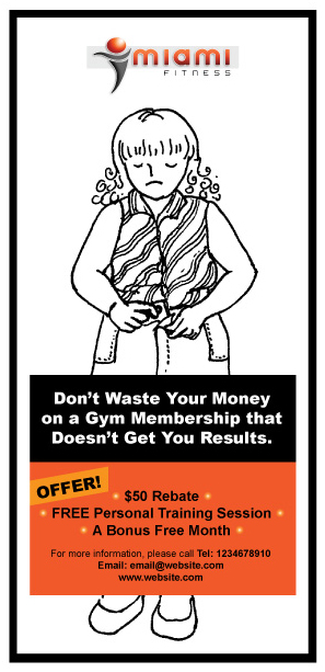 Flyer Design Project for gym that sells on results and service | Flyer Design by chuan