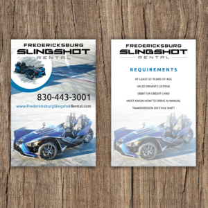Flyer Design by Katyas Art and Design for Houston Slingshot Rental | Design #22942872