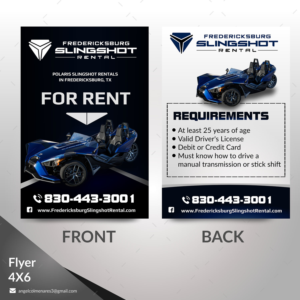 Diseño de Flyer por angelcolmenares3 para Houston Slingshot Rental | Diseño: #22955377