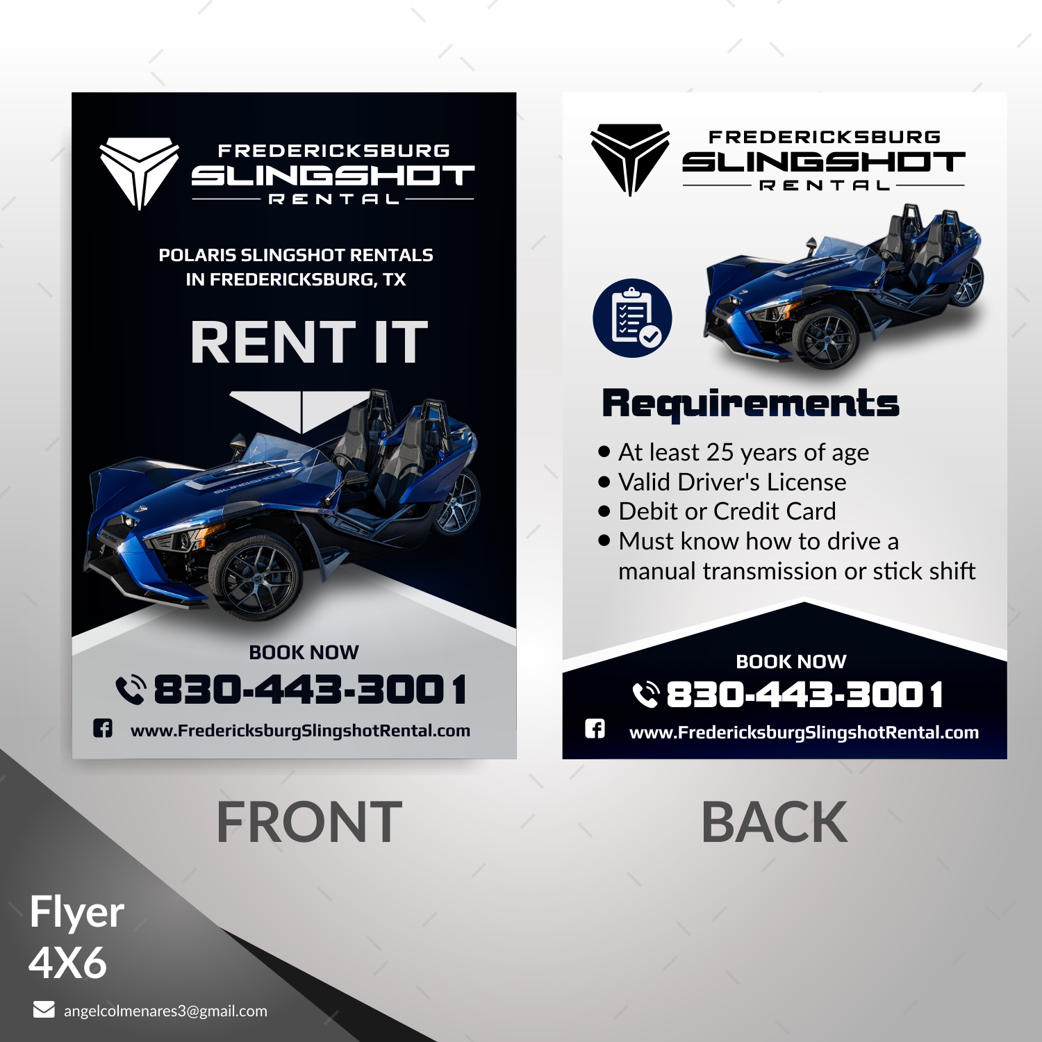 Flyer Design by angelcolmenares3 for Houston Slingshot Rental | Design #22955405