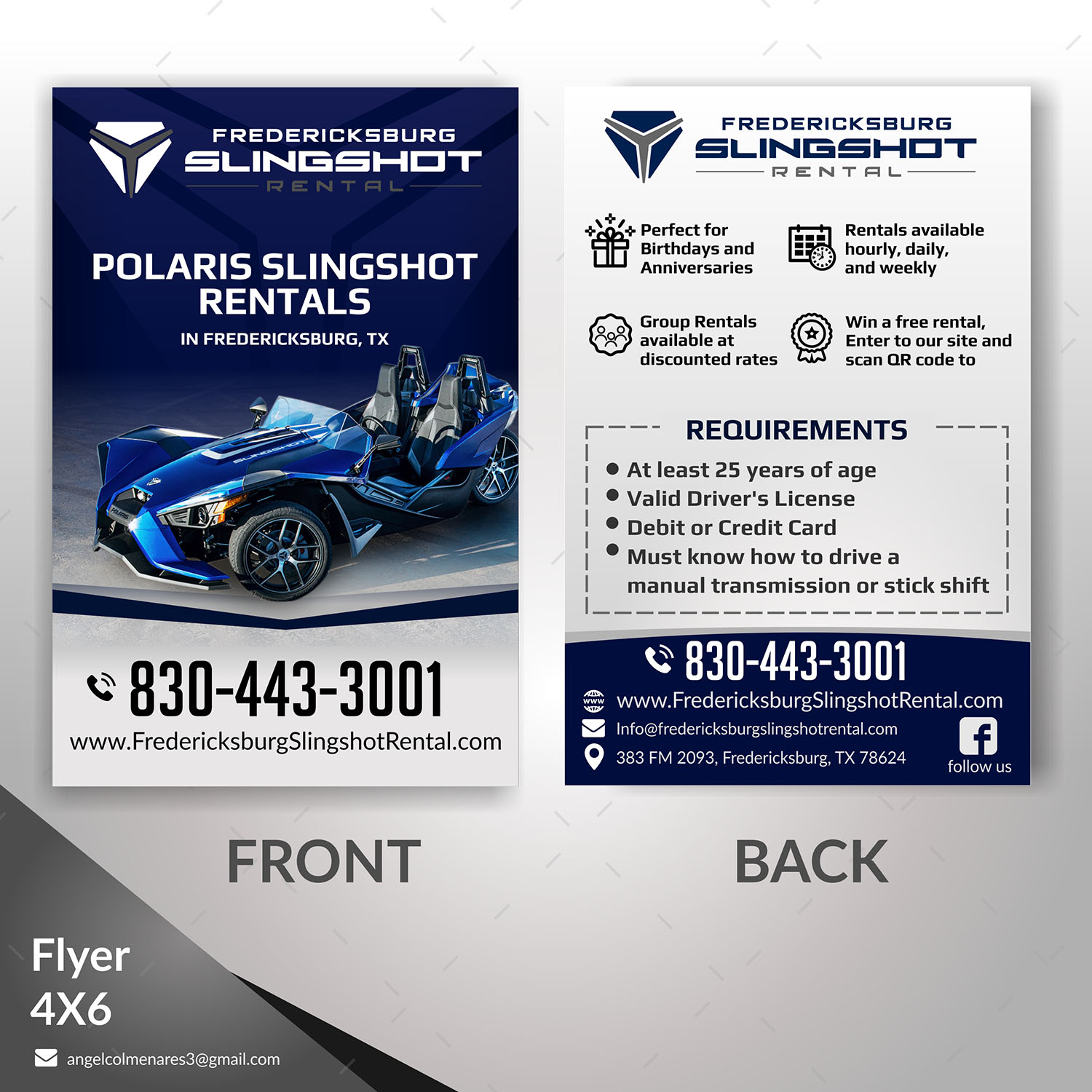 Diseño de Flyer por angelcolmenares3 para Houston Slingshot Rental | Diseño #22966523