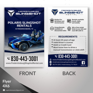 Diseño de Flyer por angelcolmenares3 para Houston Slingshot Rental | Diseño: #22966523