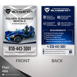 Diseño de Flyer por angelcolmenares3 para Houston Slingshot Rental | Diseño: #22966524