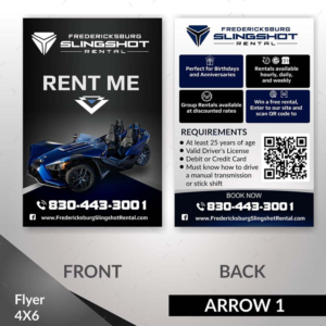 Flyer Design by angelcolmenares3 for Houston Slingshot Rental | Design #23274419