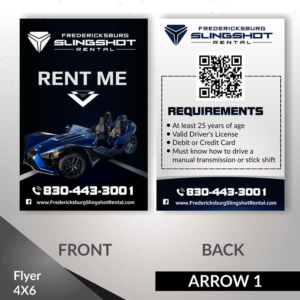 Flyer Design by angelcolmenares3 for Houston Slingshot Rental | Design: #23274423