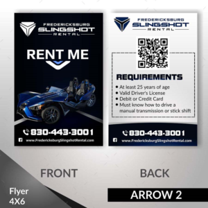 Flyer Design by angelcolmenares3 for Houston Slingshot Rental | Design: #23274424