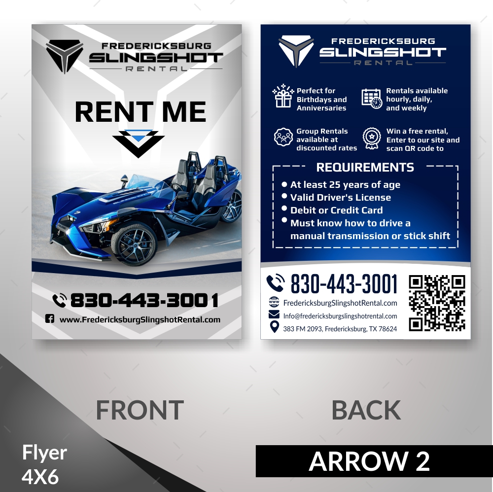 Flyer Design by angelcolmenares3 for Houston Slingshot Rental | Design #23301157