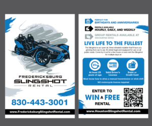 Diseño de Flyer por Isnah Logo para Houston Slingshot Rental | Diseño: #23236400