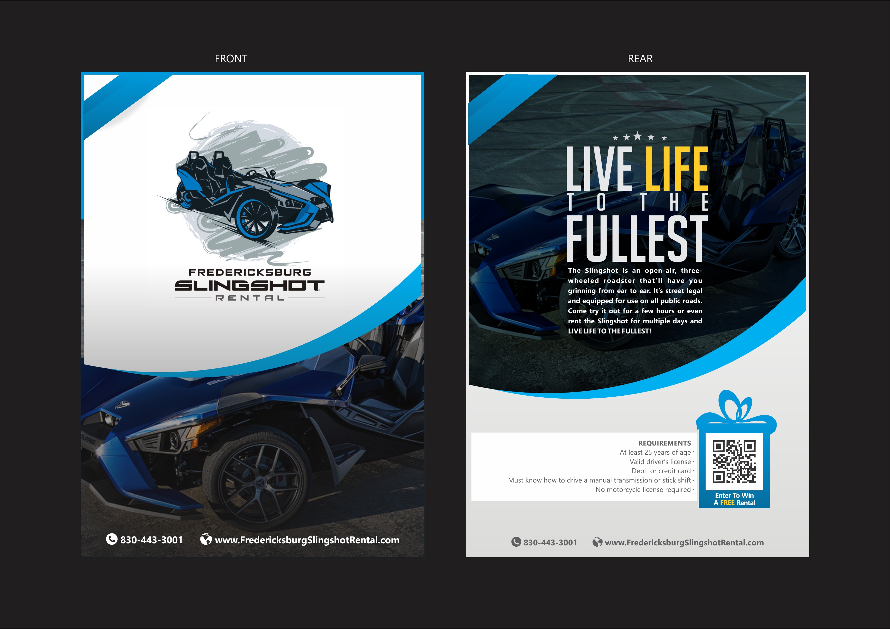 Flyer Design by TridentDesigns for Houston Slingshot Rental | Design #22928336